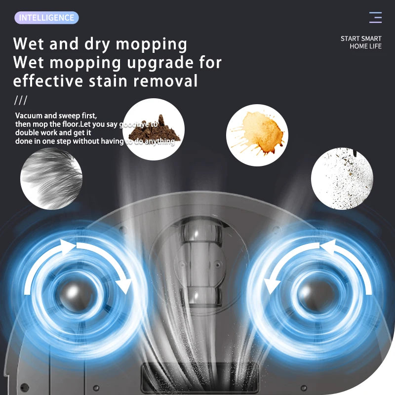 Compact 3 in 1 Smart Sweeping Robot – Wireless Cleaner for Everyday Use