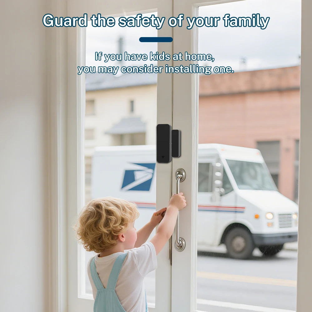 Tuya Zigbee WiFi Door/Window Sensor – Smart Alarm with Alexa & Google Home