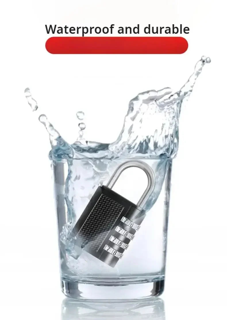 4 Digit Zinc Alloy Combination Lock – Waterproof & Rust Resistant