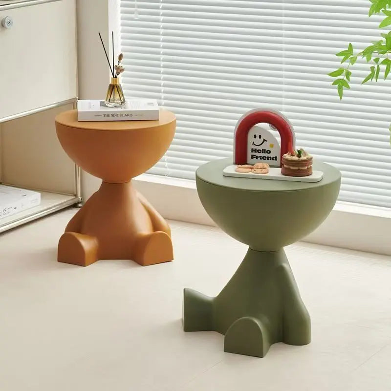Compact Cartoon Flat‑Head Coffee Table & Household Side Table for Sofa or Bedroom