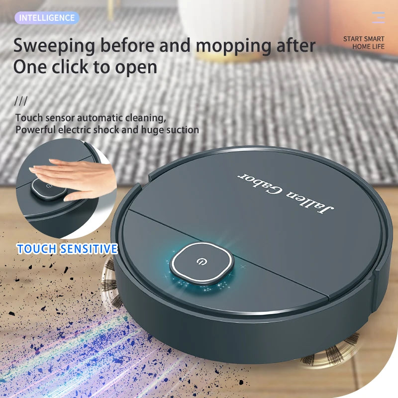 Compact 3 in 1 Smart Sweeping Robot – Wireless Cleaner for Everyday Use