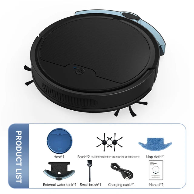 Wireless 3 in 1 Smart Sweeping Robot – Vacuum & Mop Combo