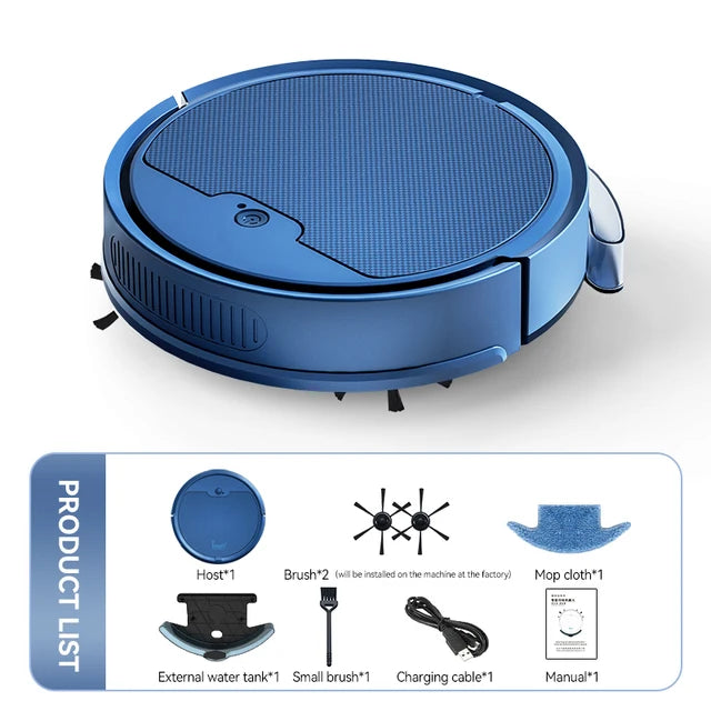 Wireless 3 in 1 Smart Sweeping Robot – Vacuum & Mop Combo