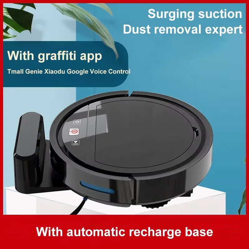 App Controlled Smart Robot Vacuum – Automatic Recharge & 3 in 1 Cleaning