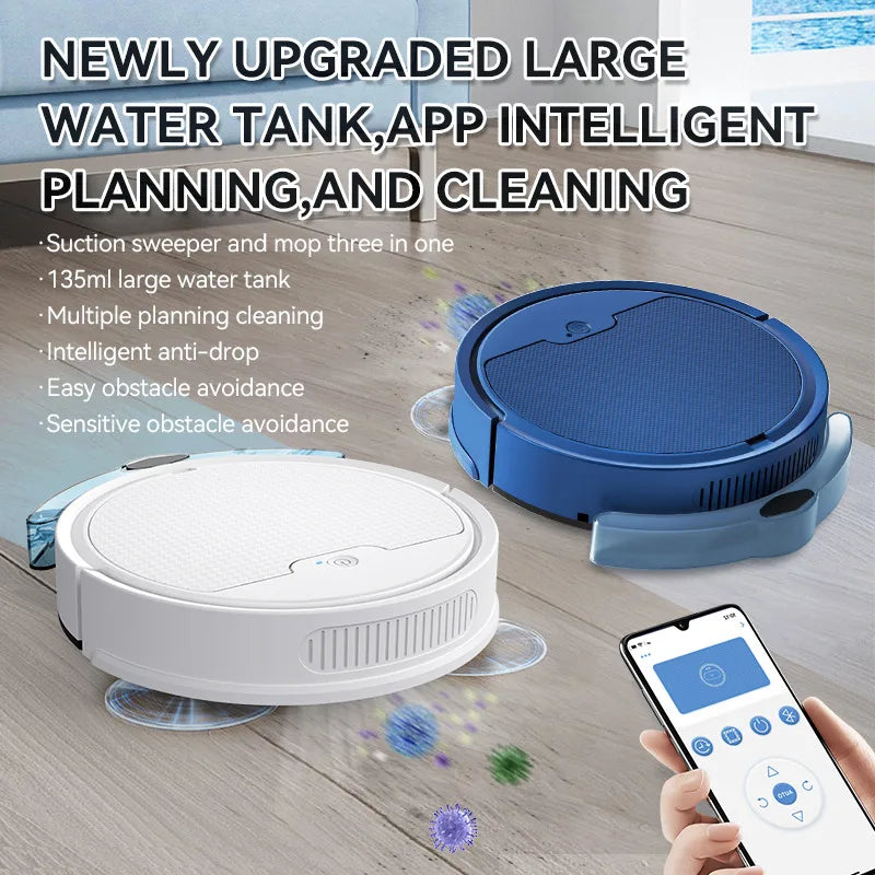 Wireless 3 in 1 Smart Sweeping Robot – Vacuum & Mop Combo
