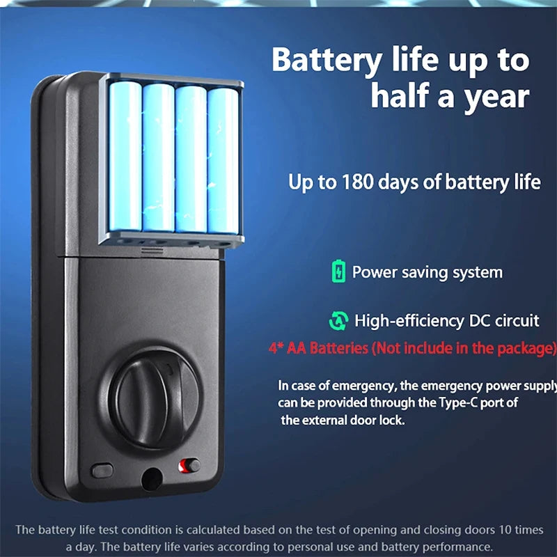 Tuya WiFi Smart Deadbolt – Fingerprint, Code & Keyless Entry