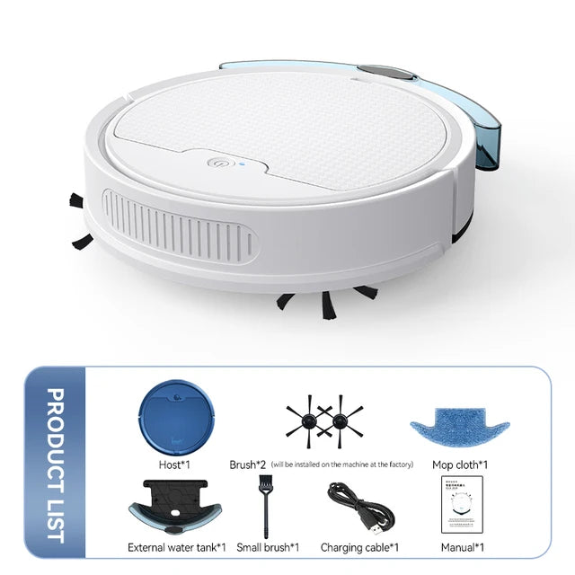 Wireless 3 in 1 Smart Sweeping Robot – Vacuum & Mop Combo