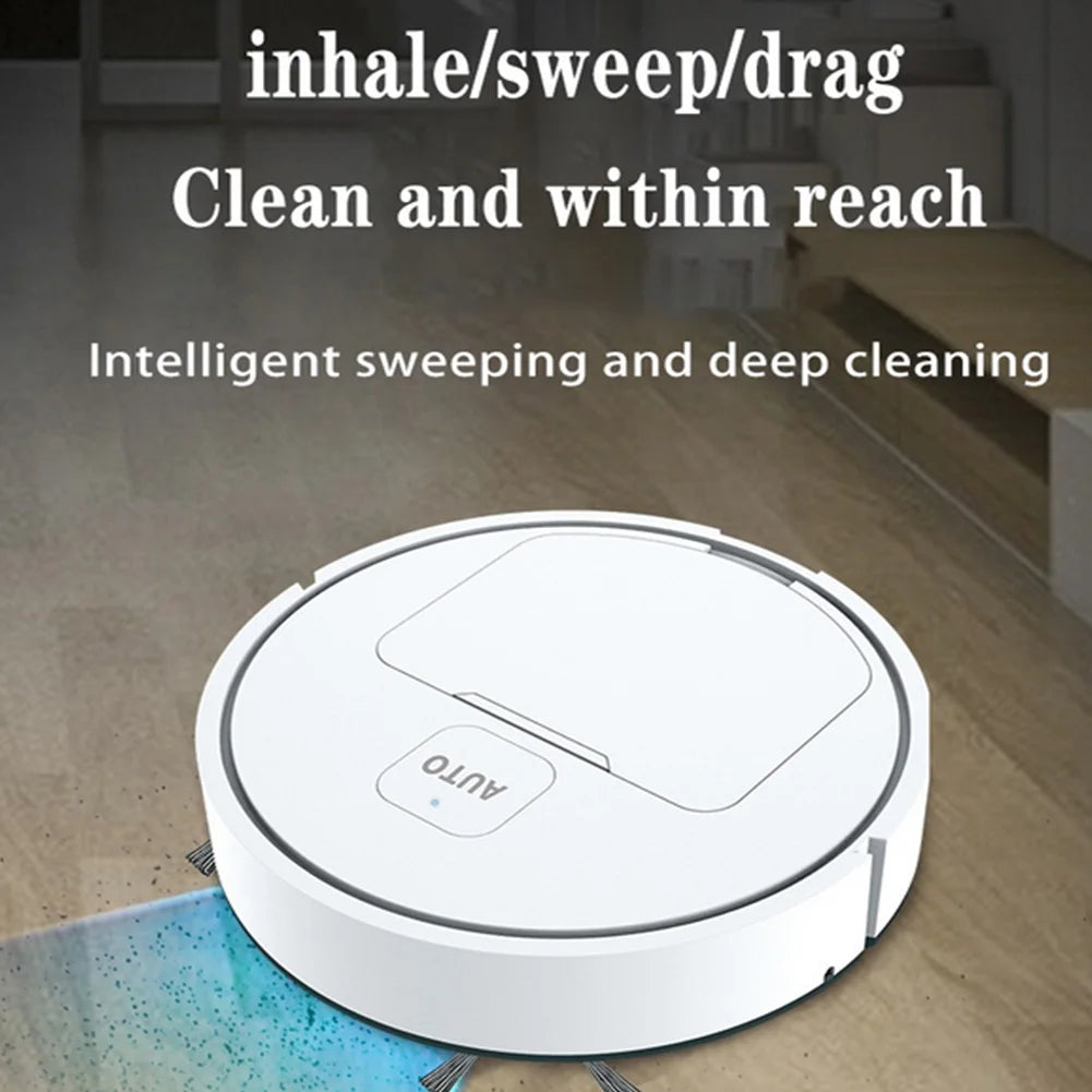 USB Rechargeable Robot Vacuum – 1000Pa Suction, Mop & Sweep Combo