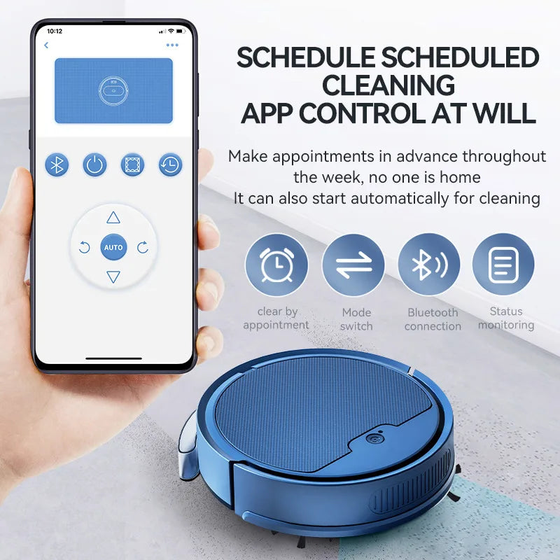 Wireless 3 in 1 Smart Sweeping Robot – Vacuum & Mop Combo